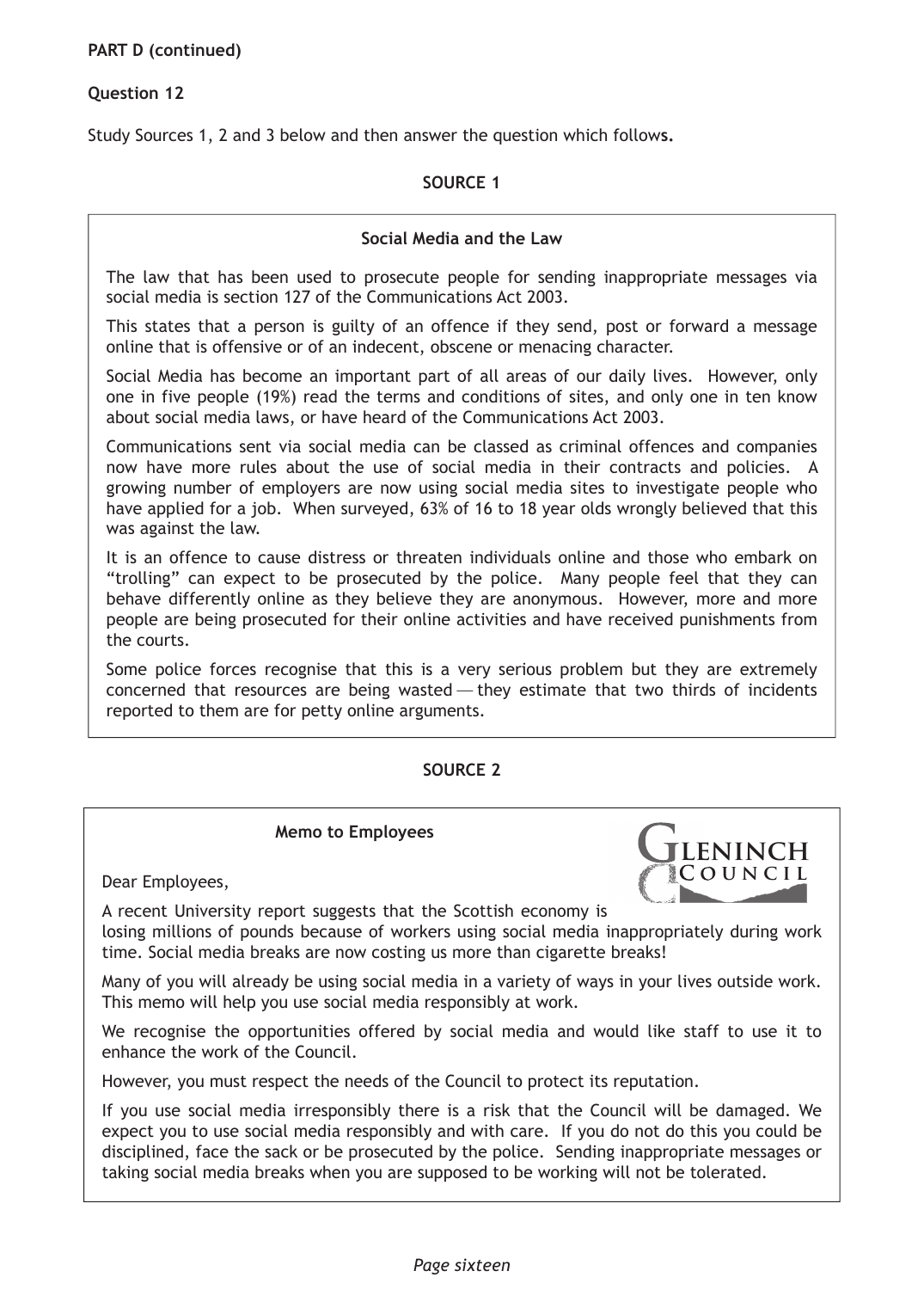 Source page 1 for this question