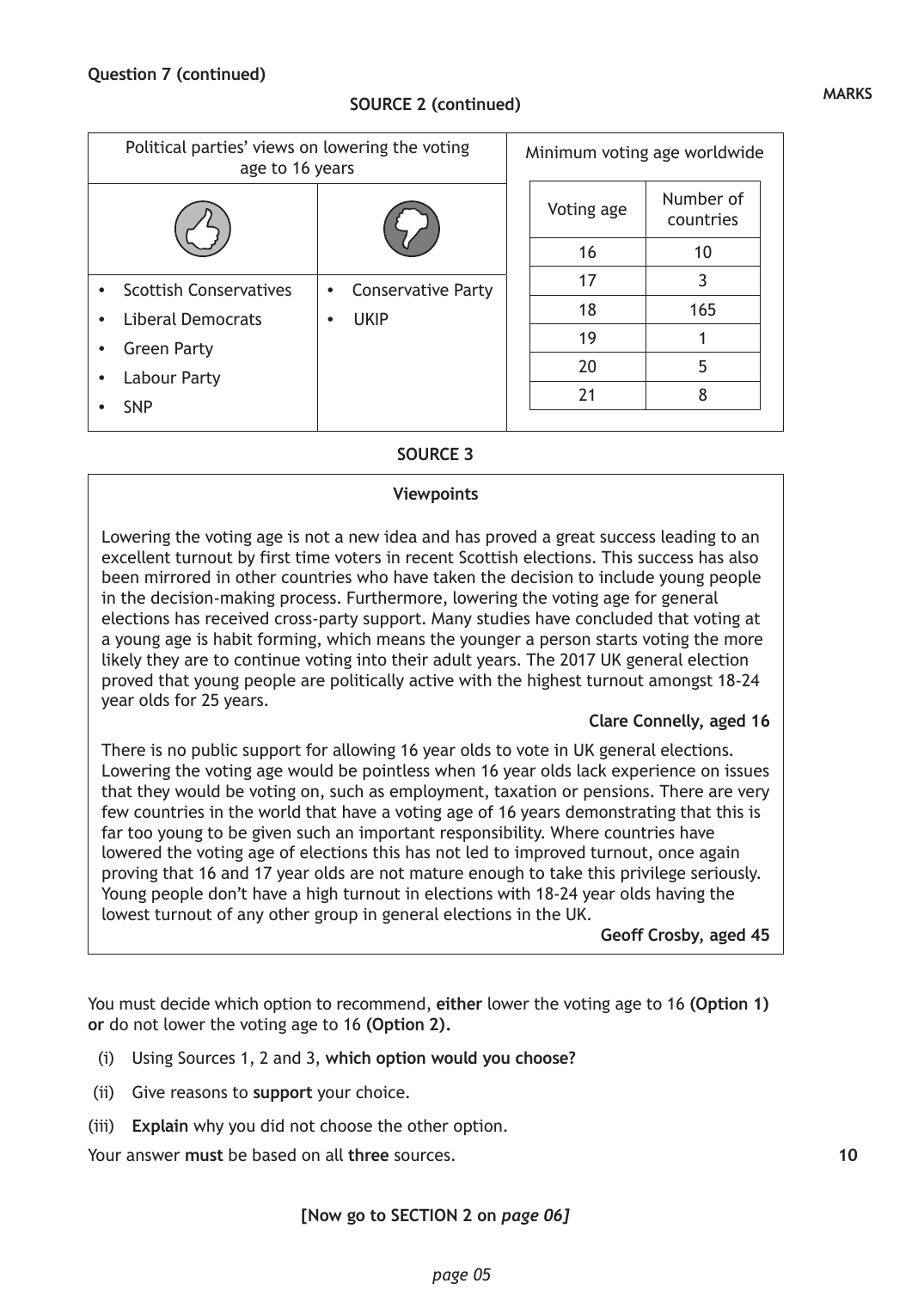 Source page 1 for this question